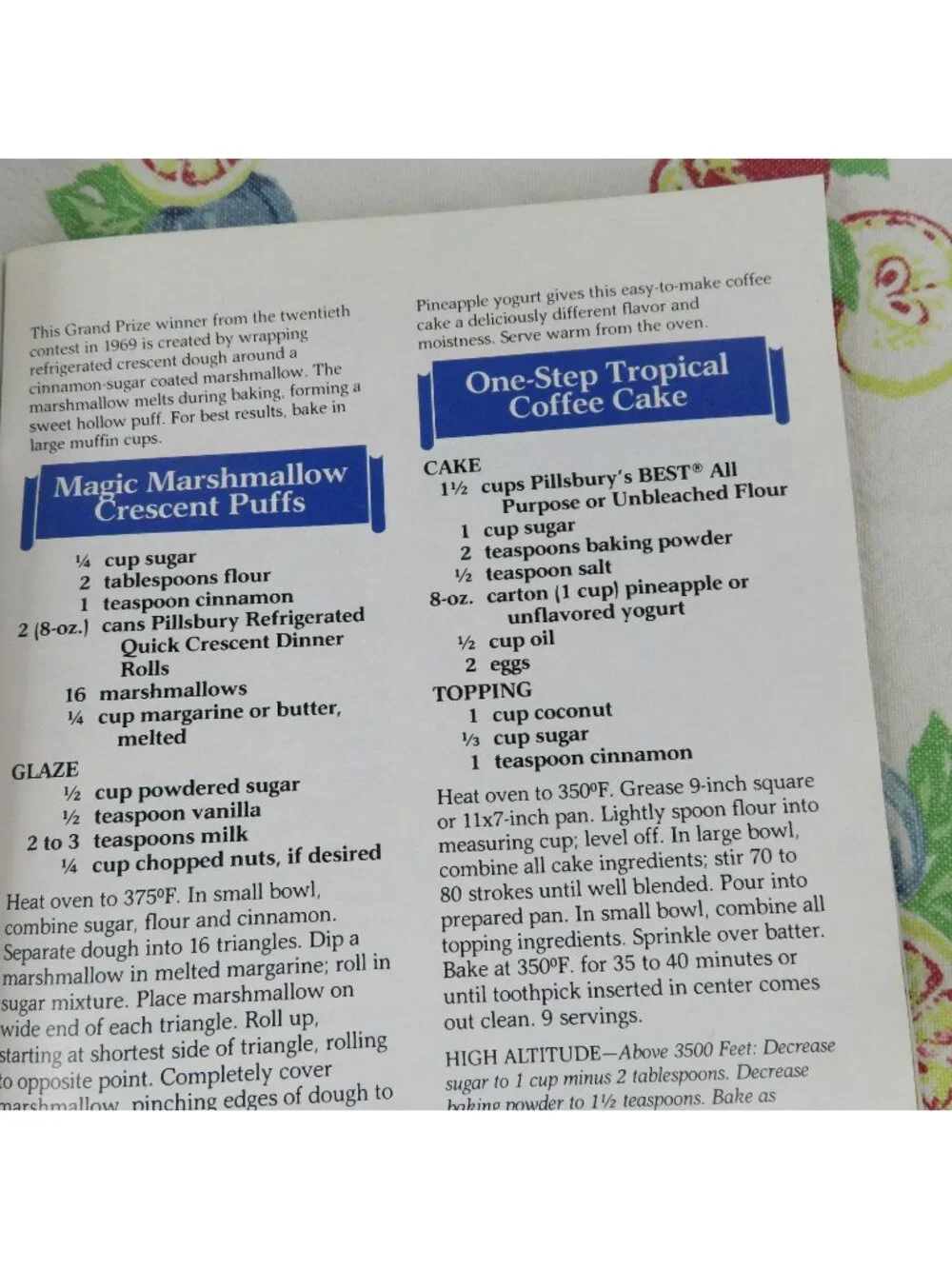 Pillsbury 100 Prize Winning Bake Off Recipes 1987 Winners from Contests 1-32